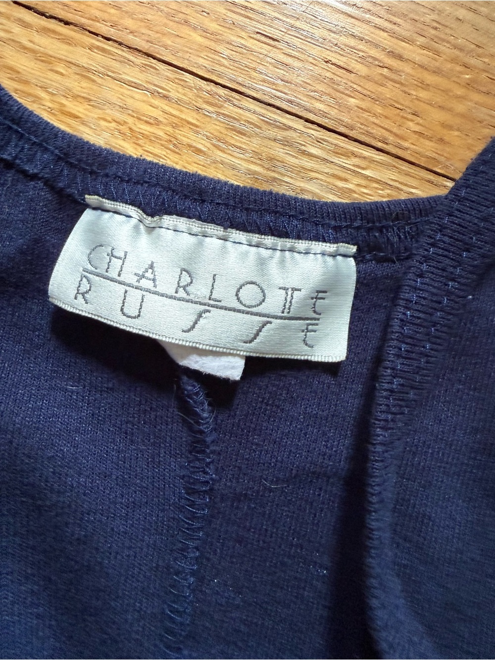 vintage Charlotte Russe Navy Mini Dress with White Cloud & Moon Print - Picture 2 of 3